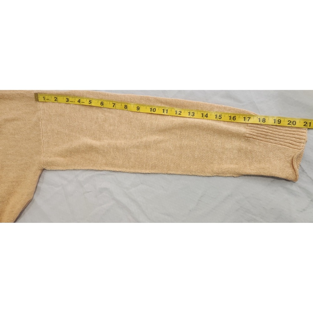 EILEEN FISHER Peach 100% Linen Long Sleeve Top Womens Size Large - Picture 7 of 7